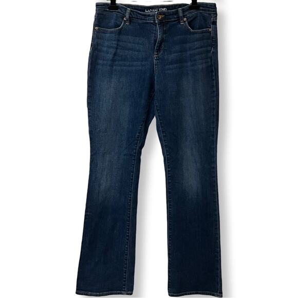 Lands' End Denim - Lands End Women's Fit 2 Cotton Stretch Bootcut Jeans, Size 14